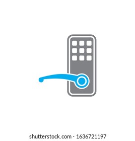 Smart security related icon on background for graphic and web design. Creative illustration concept symbol for web or mobile app.