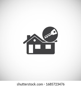 Smart security related icon on background for graphic and web design. Creative illustration concept symbol for web or mobile app.