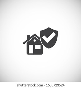 Smart security related icon on background for graphic and web design. Creative illustration concept symbol for web or mobile app.