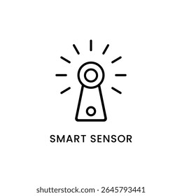 smart sensor icon or smart sensor symbol vector isolated. Best smart sensor icon vector for mobile apps, websites, design element and more.