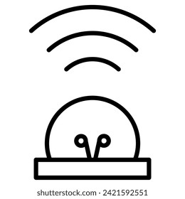 Smart Sensors icon line vector illustration