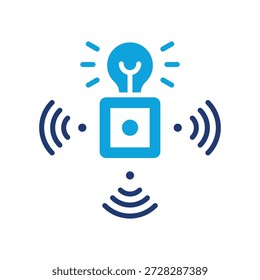 Smart Sensors Icon Ilustração vetorial mista