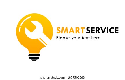 Smart service logo template illustration