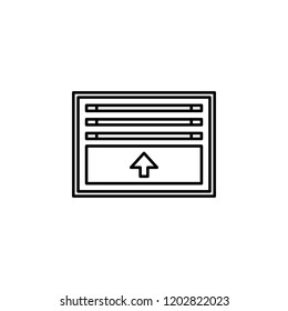 Smart shade icon. Element of smart house icon for mobile concept and web apps. Thin line Smart shade icon can be used for web and mobile