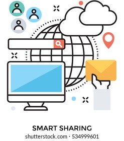 Smart Sharing Vector Icon