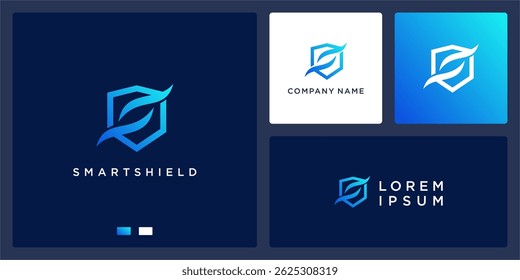 Resumo do design do logotipo do Smart Shield