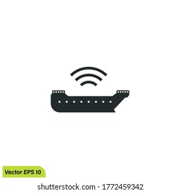 smart ship icon illustration symbol simple design element logo template