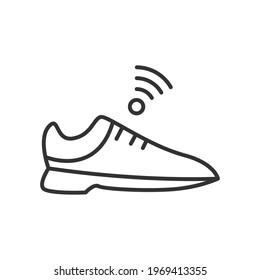 Icono de vector de zapatos inteligentes, símbolo de zapatillas. 72 Moderno, simple vec plano