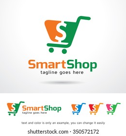 Smart Shop Logo Template Design Vector