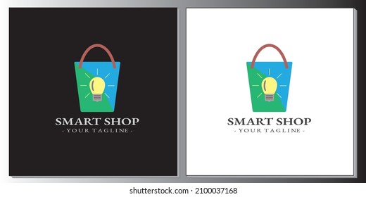 plantilla de logotipo de tienda inteligente simple vectores eps 10