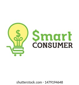 smart shopping logo design template