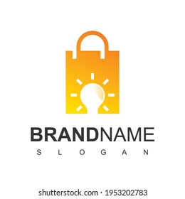 Plantilla de diseño de logotipos de compras inteligentes