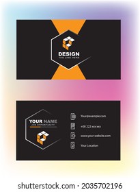 Smart simple business card design for professional use