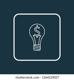 Smart solution icon line symbol. Premium quality isolated bulb element in trendy style.