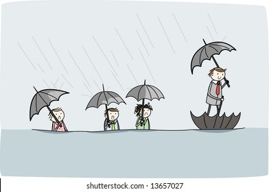 Smart solution to transport in a flood