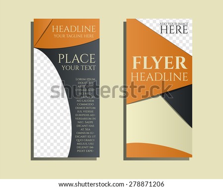 Smart solutions Brochure and flyer design template with management Consulting keywords concept. Best for management consulting company etc. Unique geometric design. Vector illustration
