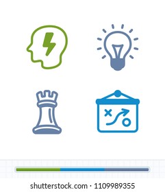 Smart Solutions - Contrast Stencyl Icons. A set of 4 professional, pixel-aligned icons.