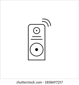 Smart sound system,background white colour 