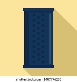 Smart speaker assistant icon. Flat illustration of smart speaker assistant vector icon for web design