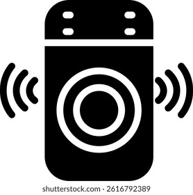 Smart Speaker Glyph Vector Icon Design