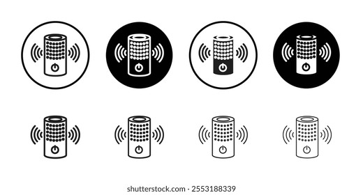 Smart speaker icon Art design illustration