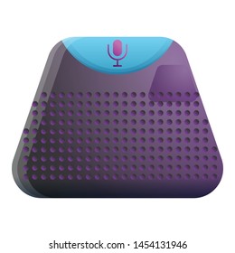 Smart speaker icon. Cartoon of smart speaker vector icon for web design isolated on white background