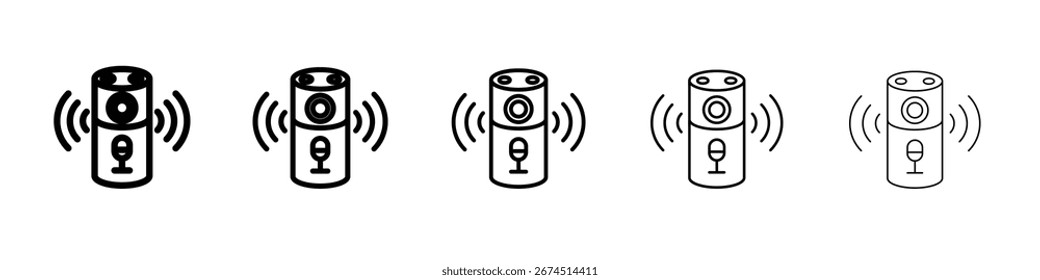 Diseño elegante del icono del altavoz, logotipo, App, interfaz de usuario. Ilustración vectorial, EPS