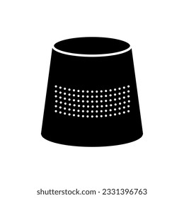 smart speaker icon flat illustration on white background..eps