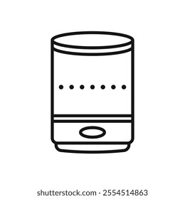 Smart speaker icon Isolated flat vector in outline