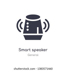 smart speaker icon. isolated smart speaker icon vector illustration from general collection. editable sing symbol can be use for web site and mobile app