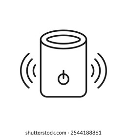 Smart speaker icon. isolated vector icon.