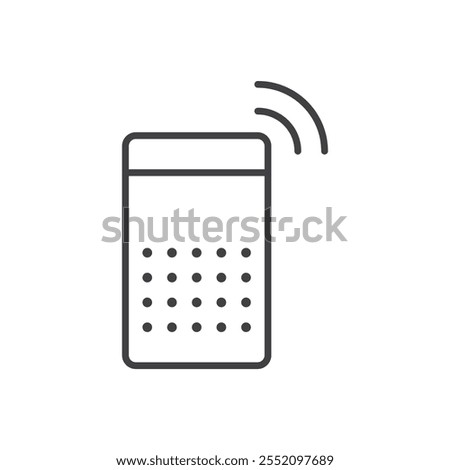Smart speaker icon. line style vector icon.