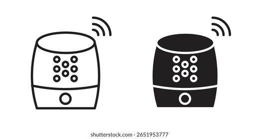 Icono de altavoz inteligente. conjunto de símbolos de Vector moderno