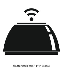 Smart speaker icon. Simple illustration of smart speaker vector icon for web design isolated on white background