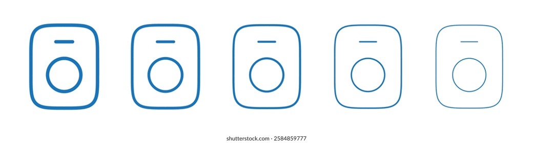 Smart speaker icon Symbol collection thin outline set