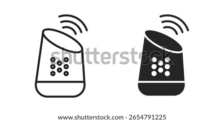 Smart speaker icon symbol concept. Icons for web and mobile.