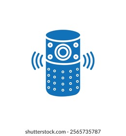 Smart speaker icon Thin line illustration set