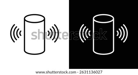 Smart speaker icon vector collection. vector sign illustration