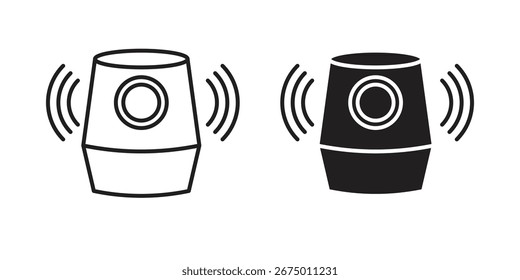 Diseño elegante del Vector del icono del altavoz, perfecto para los diseños de la ui del Sitio web