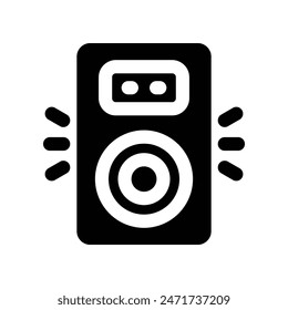 smart speaker icon. vector glyph icon for your website, mobile, presentation, and logo design.