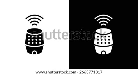 Smart speaker icon vector illustration - Collection of high quality black style vector icons
