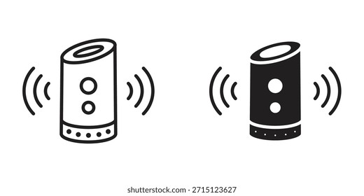 Icono de altavoz inteligente en el Vector. Logotipo