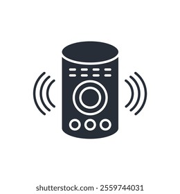 Smart speaker icon. vector.Editable stroke.linear style sign for use web design,logo.Symbol illustration.