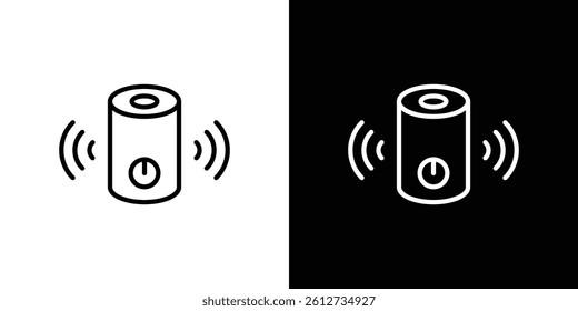 Smart speaker icon vectors for web design