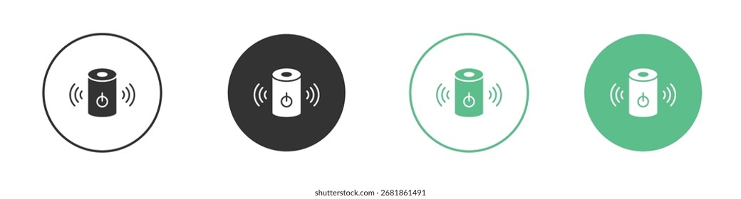 Smart speaker icon for your website, mobile, presentation, and logo designs.