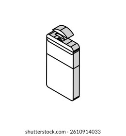 smart speaker isometric icon vector. smart speaker sign. isolated symbol illustration