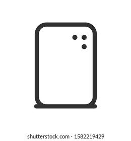 smart speaker, linear icon. Editable stroke