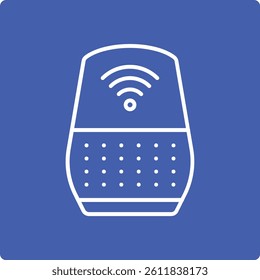 Smart Speaker vector icon. Can be used for printing, mobile and web applications.
