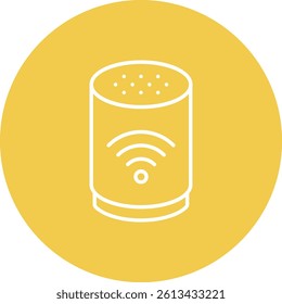 Smart Speaker vector icon. Can be used for printing, mobile and web applications.