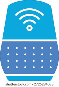 Icono de Vector de altavoz inteligente. Se puede utilizar para aplicaciones de impresión, móviles y de Web.